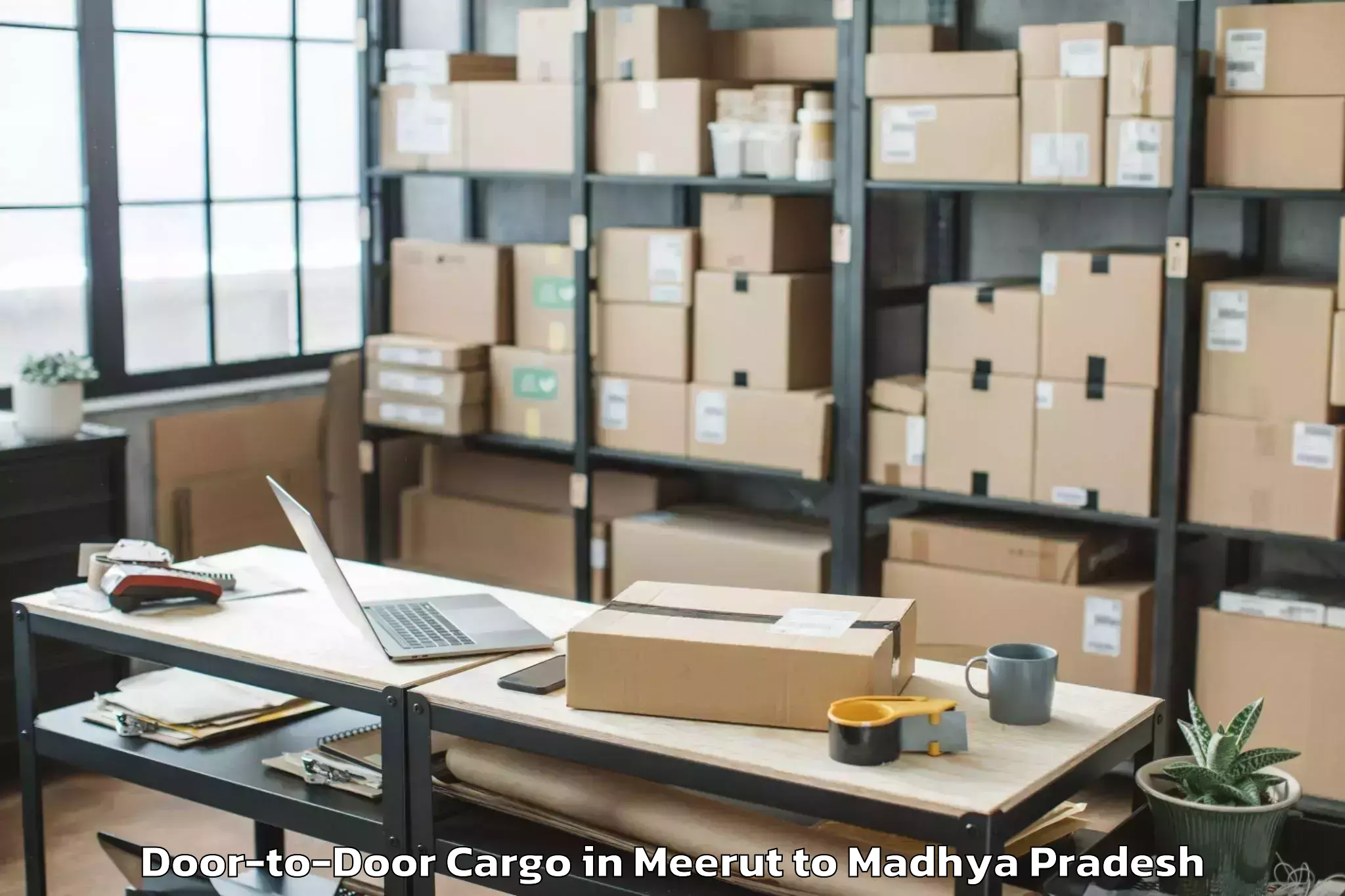 Professional Meerut to Malthon Door To Door Cargo